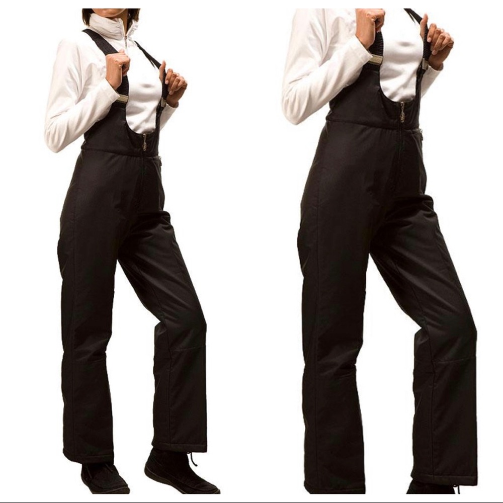 Fera black ski bibs/overalls size 10